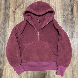 All in Motion Burgundy Sherpa 1/4 Zip